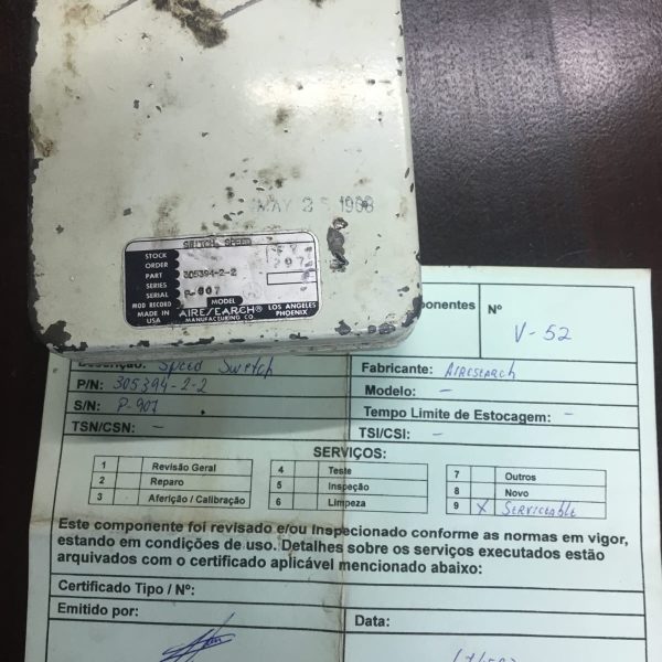 305394-2-2 TPE-331 SPEED SWITCH