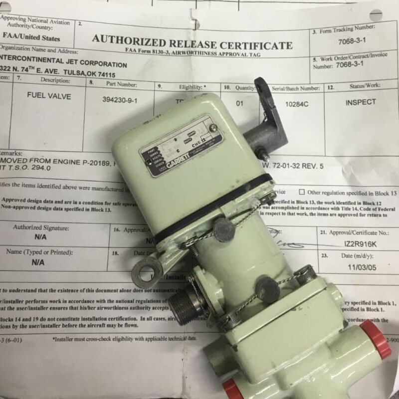 394230-9-1 Fuel Valve TPE-331